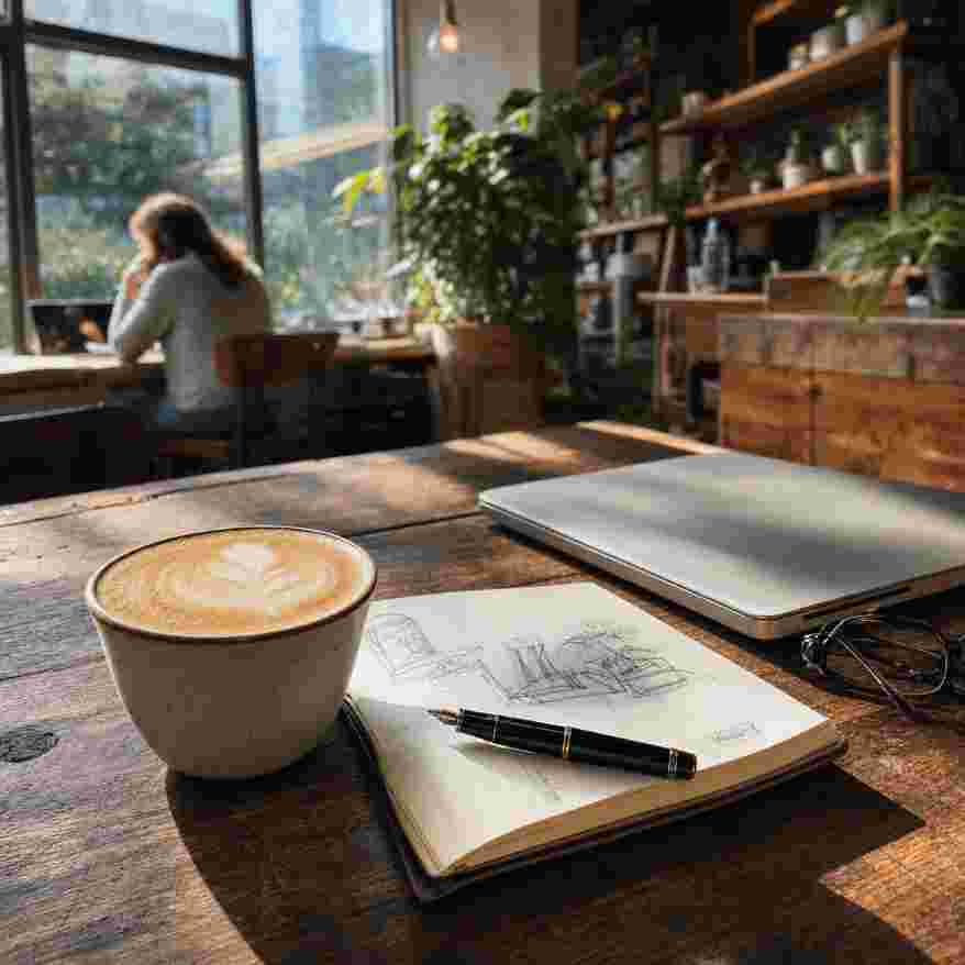 Compressed cafe photo degraded result