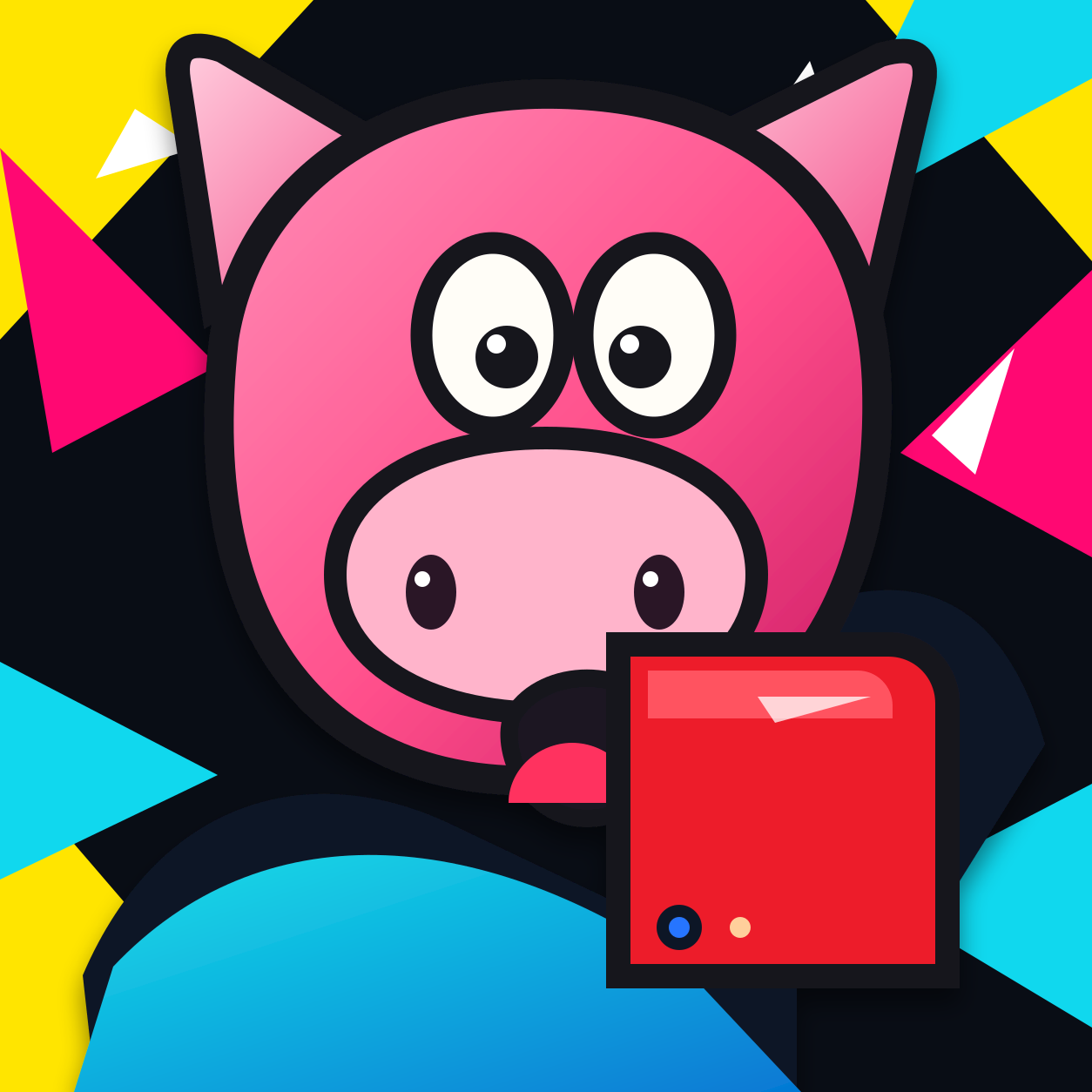 Compressed pig art original image